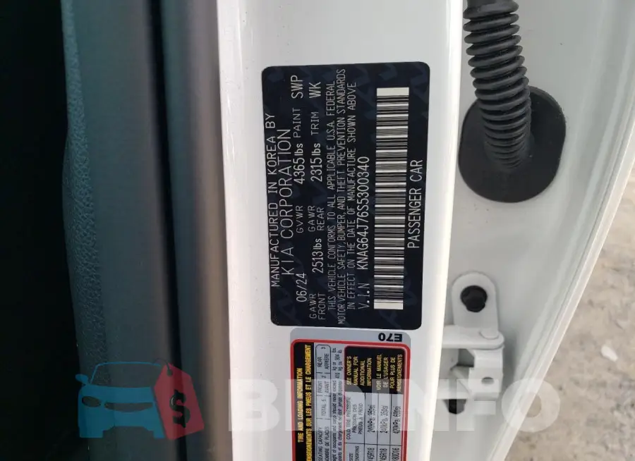 KNAG64J76S5300340 Photo# 12