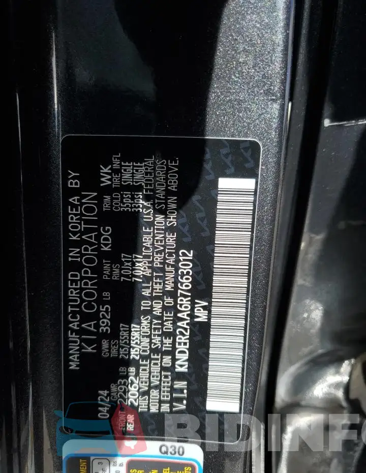KNDER2AA6R7663012 Photo# 13