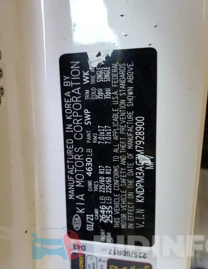 KNDPM3AC3M7928900 Photo# 13