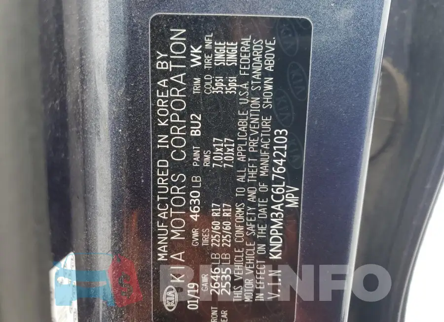 KNDPM3AC6L7642103 Photo# 13