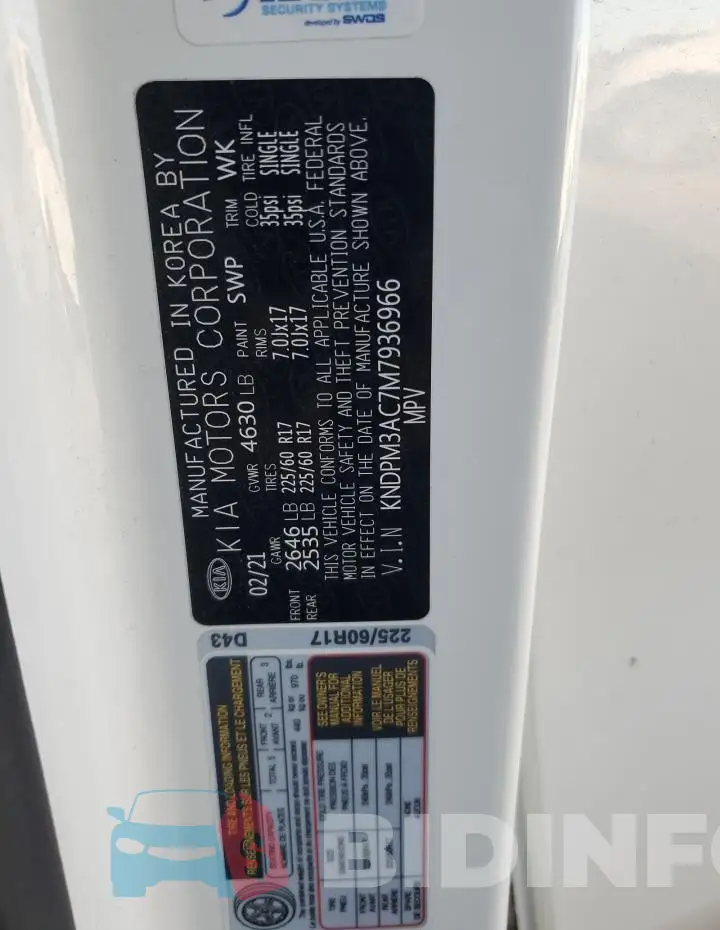 KNDPM3AC7M7936966 Photo# 13