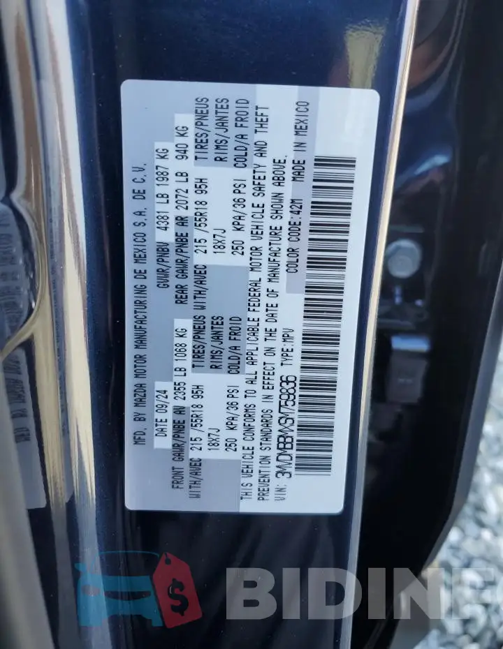 3MVDMBBMXSM759836 Photo# 13