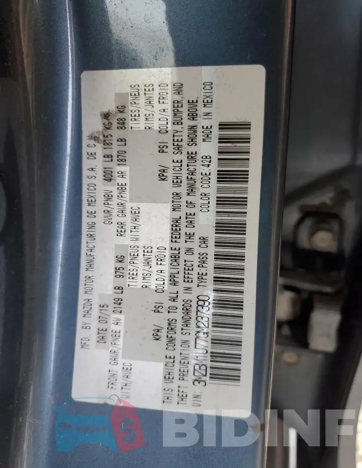 3MZBM1U77GM237390 Photo# 12