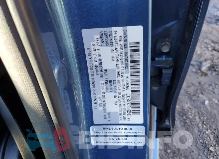 3MZBN1U73JM223071 Photo# 12