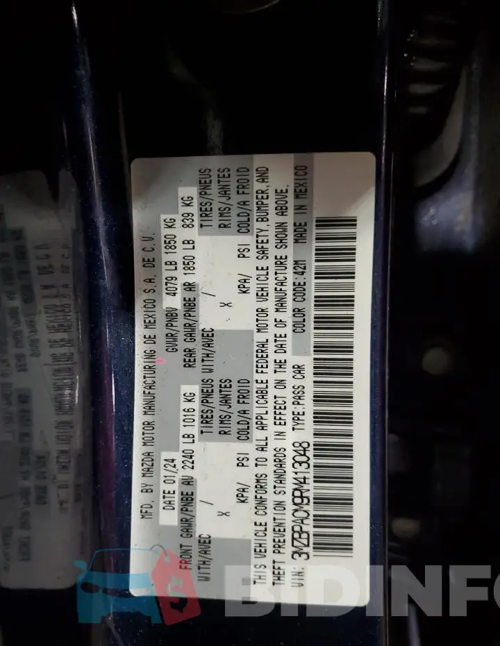 3MZBPACM9RM413048 Photo# 12