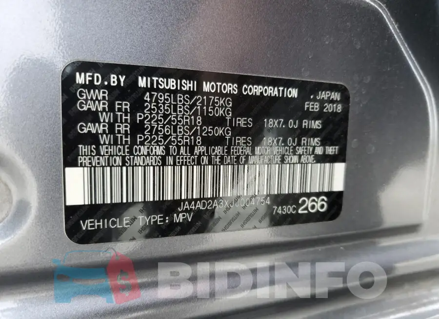 JA4AD2A3XJJ004754 Photo# 14