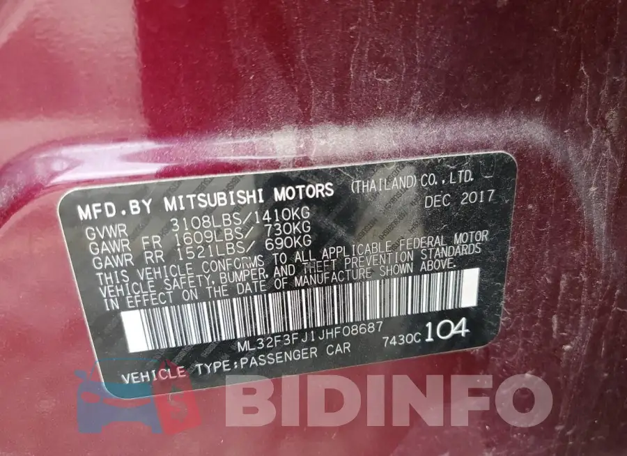 ML32F3FJ1JHF08687 Photo# 12