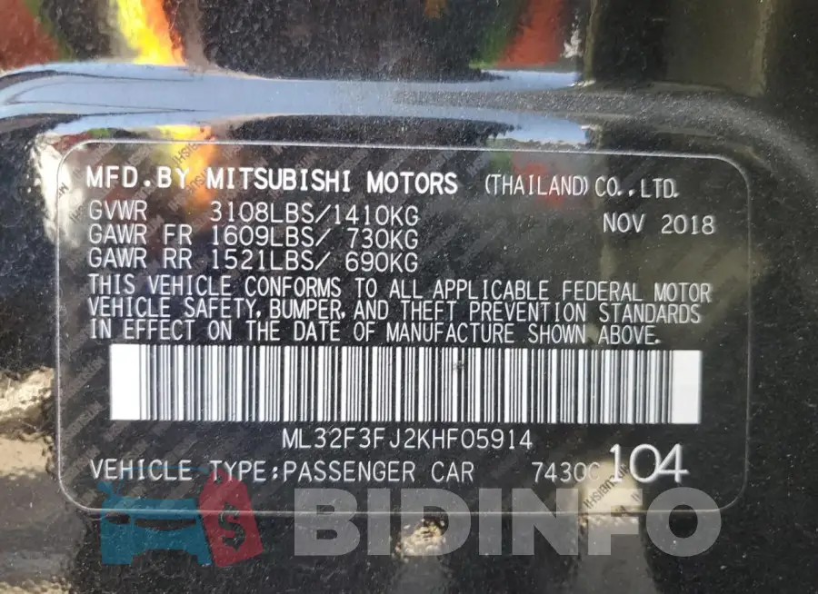 ML32F3FJ2KHF05914 Photo# 12