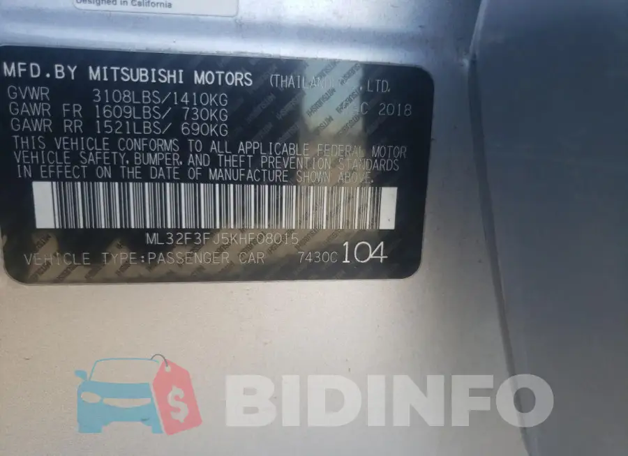 ML32F3FJ5KHF08015 Photo# 12