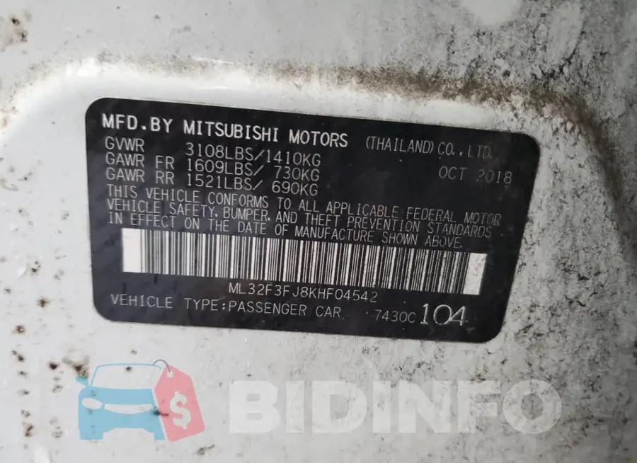 ML32F3FJ8KHF04542 Photo# 12