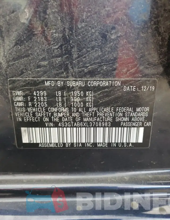 4S3GTAB6XL3708983 Photo# 12