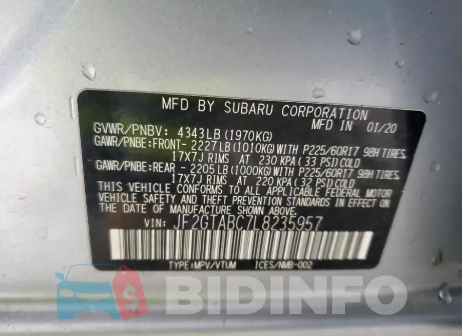 JF2GTABC7L8235957 Photo# 12