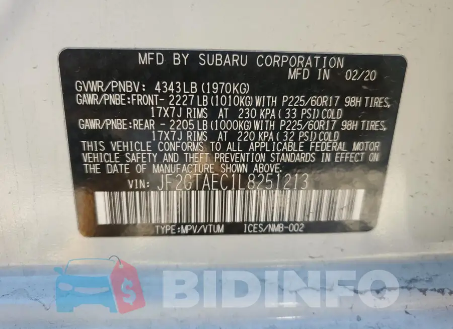 JF2GTAEC1L8251213 Photo# 14