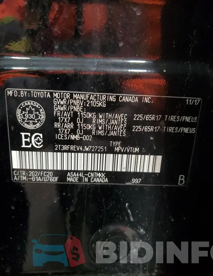 2T3RFREV4JW727251 Photo# 13
