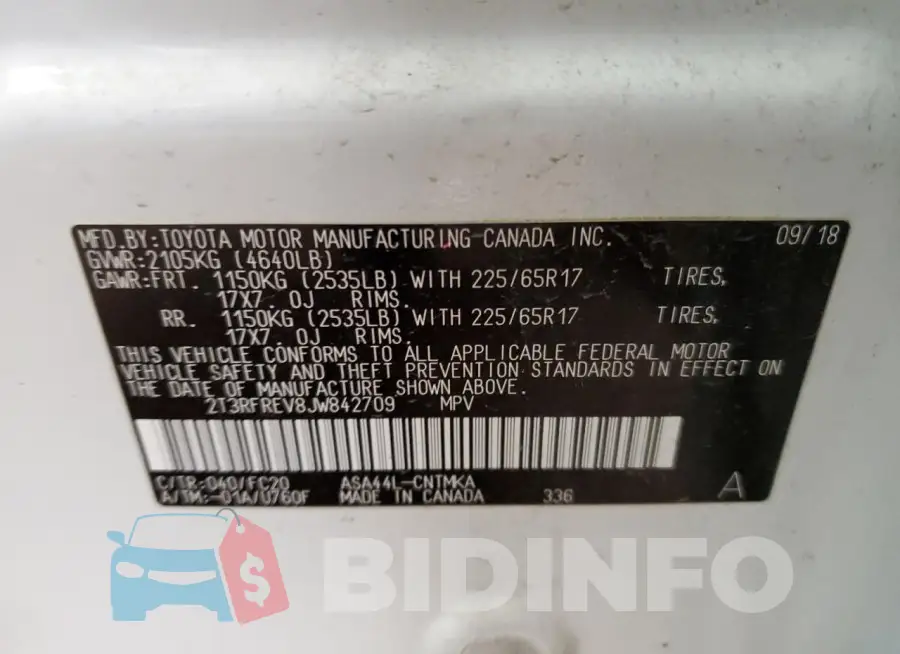 2T3RFREV8JW842709 Photo# 14
