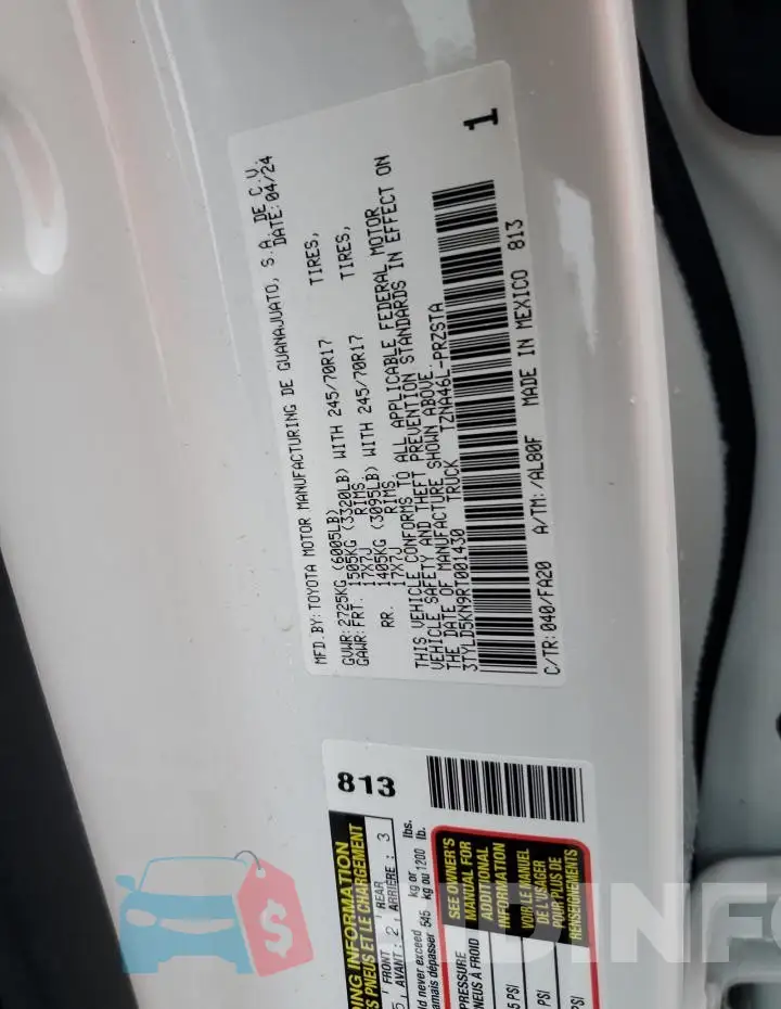 3TYLD5KN9RT001430 Photo# 12