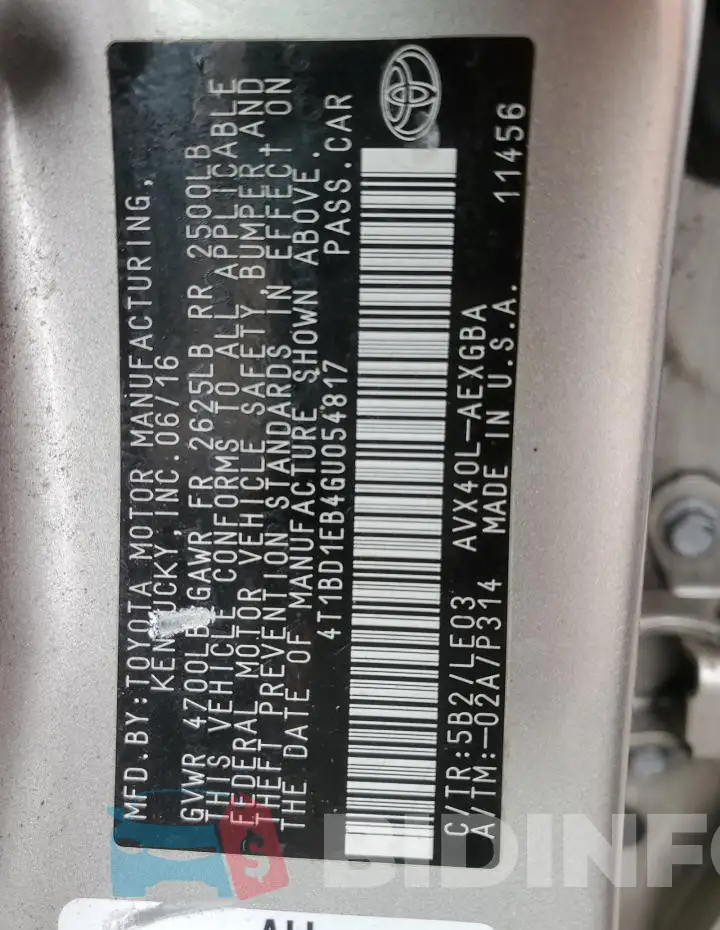 4T1BD1EB4GU054817 Photo# 12