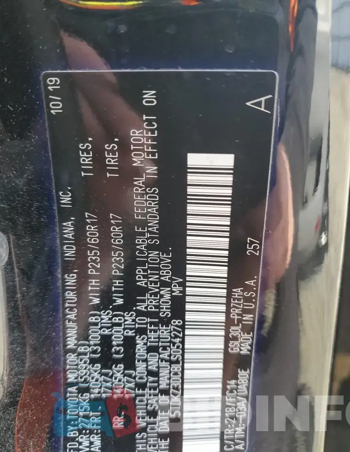 5TDKZ3DC8LS054278 Photo# 13