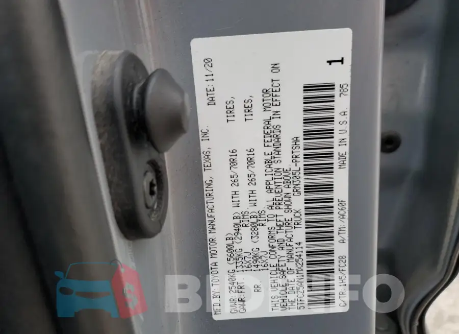5TFCZ5AN1MX254114 Photo# 13