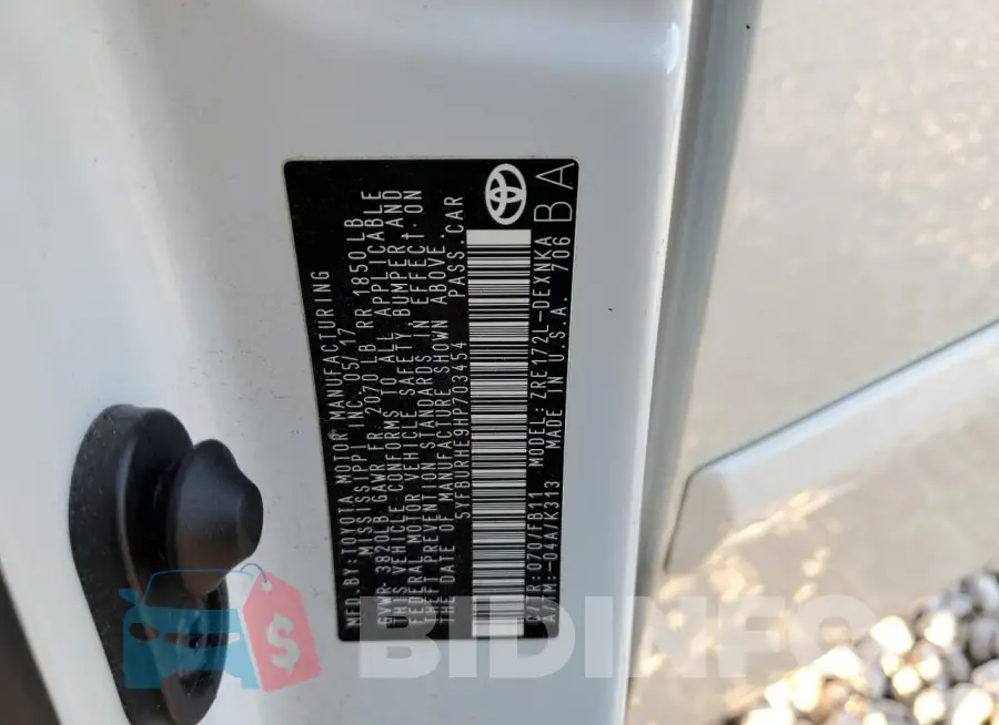 5YFBURHE9HP703454 Photo# 12