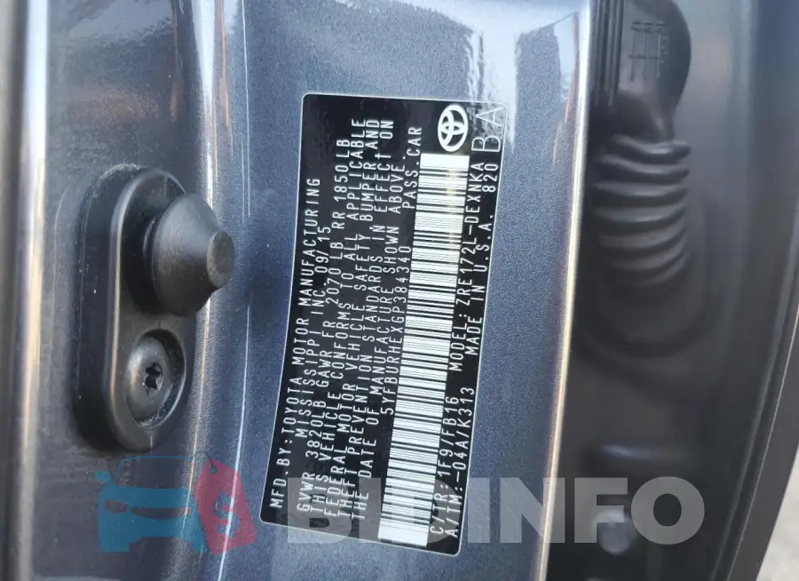 5YFBURHEXGP384340 Photo# 12