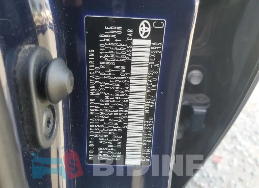 5YFS4RCE6LP043731 Photo# 13
