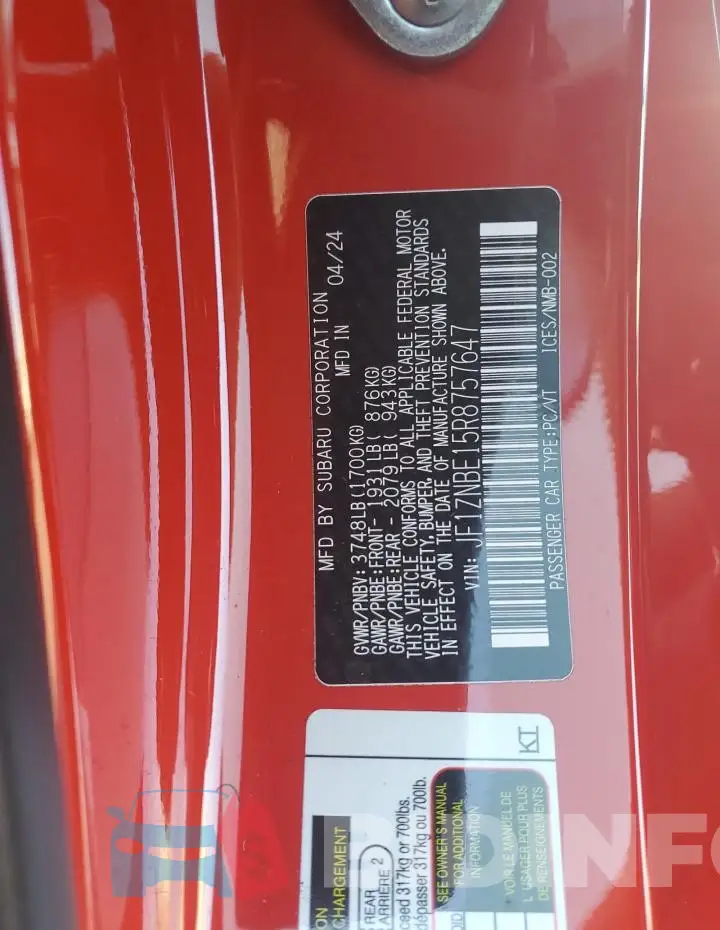 JF1ZNBE15R8757647 Photo# 13