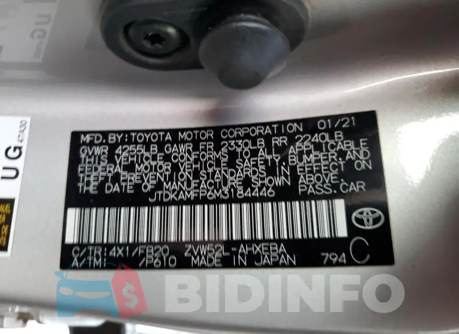 JTDKAMFP6M3184446 Photo# 12