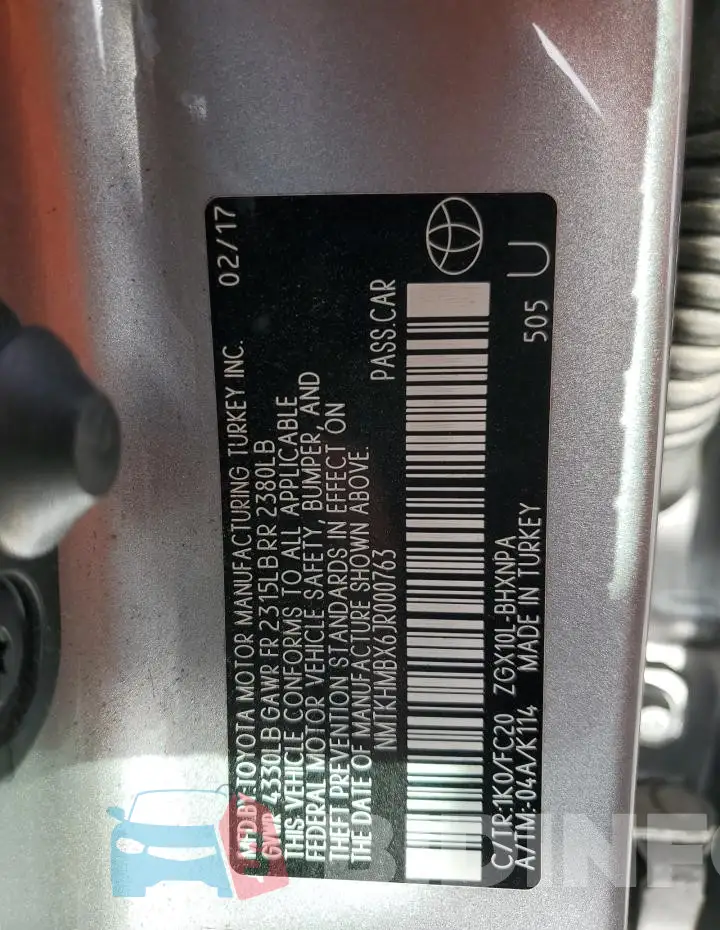 NMTKHMBX6JR000763 Photo# 14