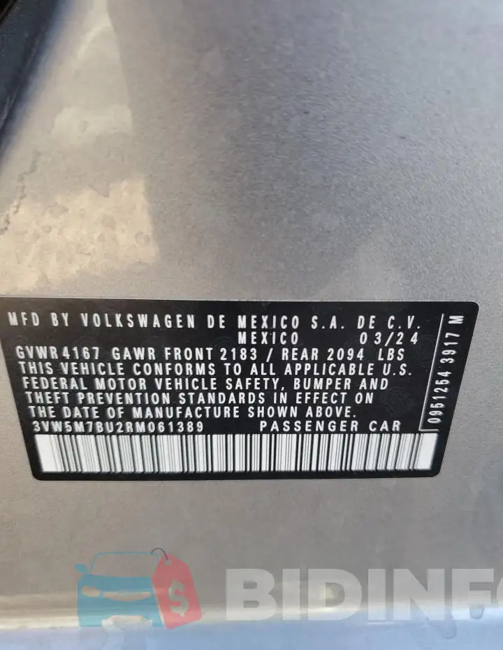3VW5M7BU2RM061389 Photo# 12