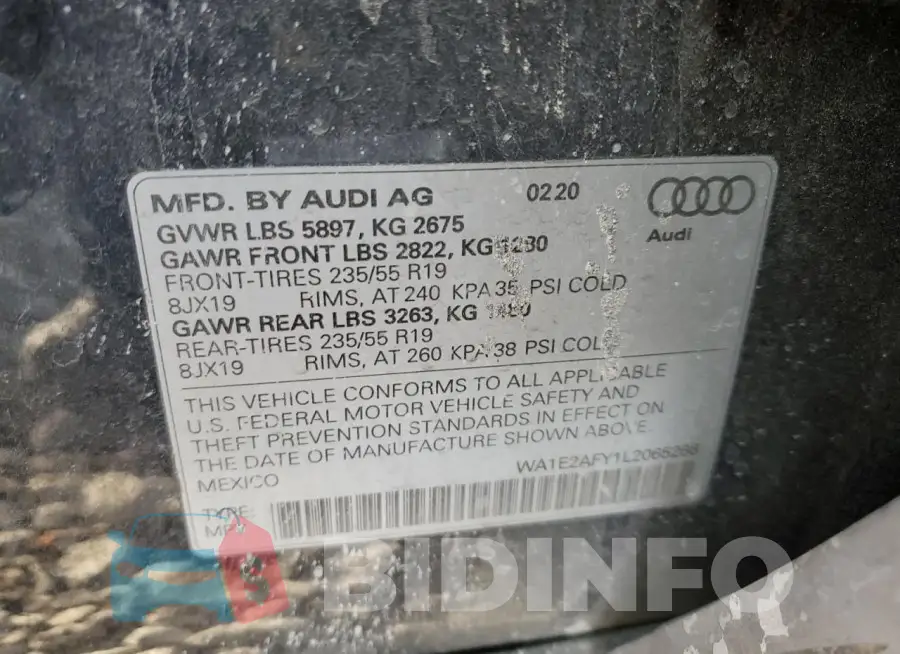 WA1E2AFY1L2065266 Photo# 13