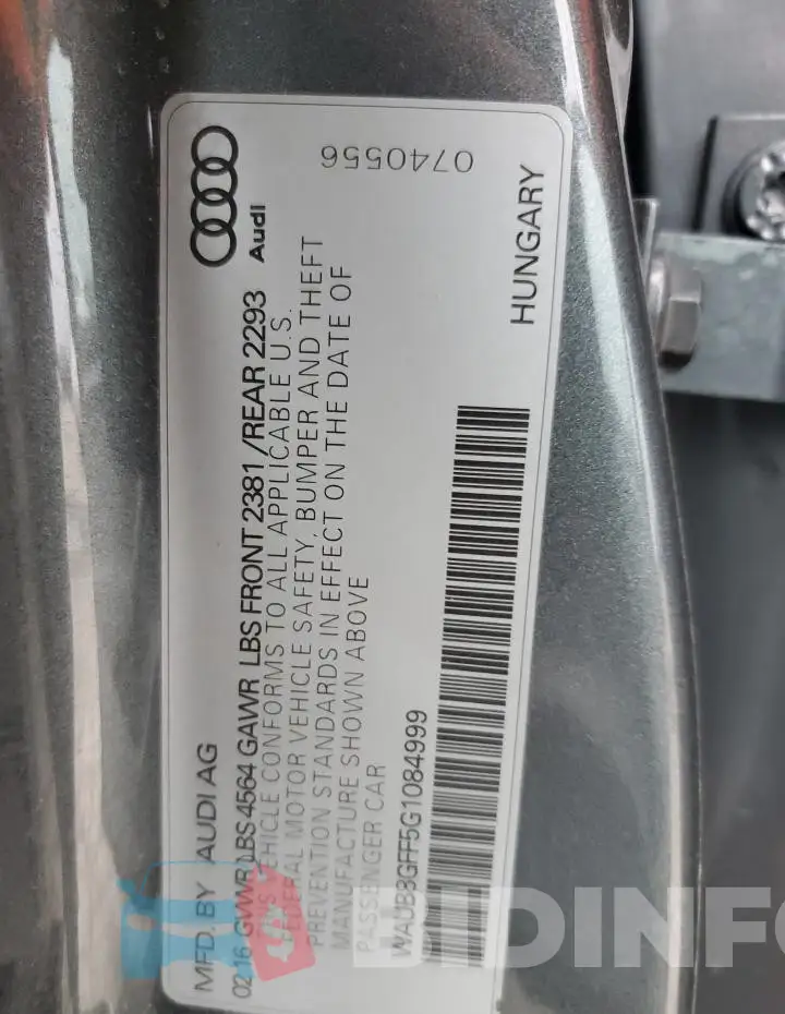 WAUB8GFF5G1084999 Photo# 12