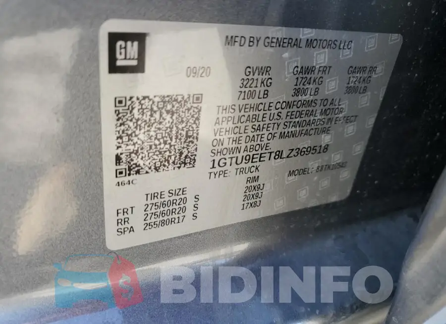 1GTU9EET8LZ369518 Photo# 12