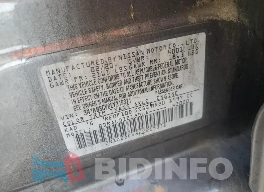 3N1AB8CV8LY219371 Photo# 13