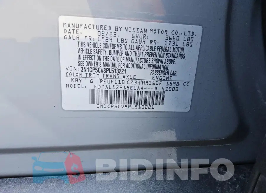 3N1CP5CV8PL513221 Photo# 13