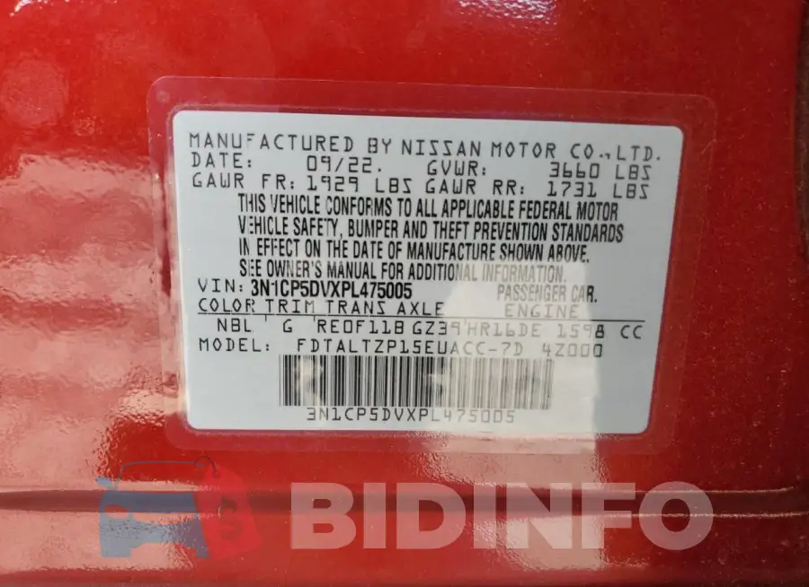 3N1CP5DVXPL475005 Photo# 12