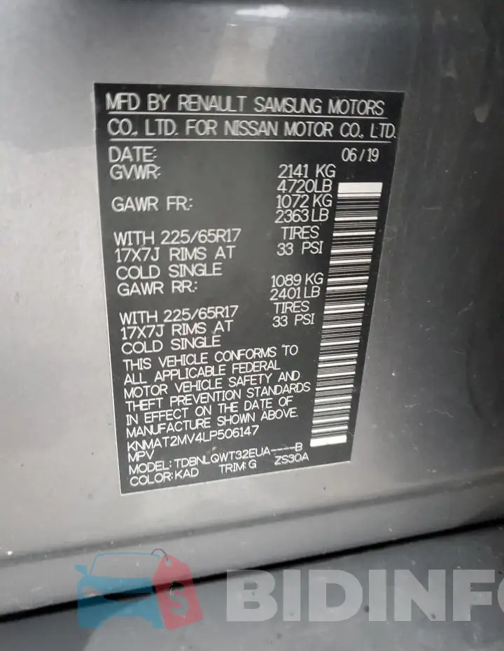 KNMAT2MV4LP506147 Photo# 13