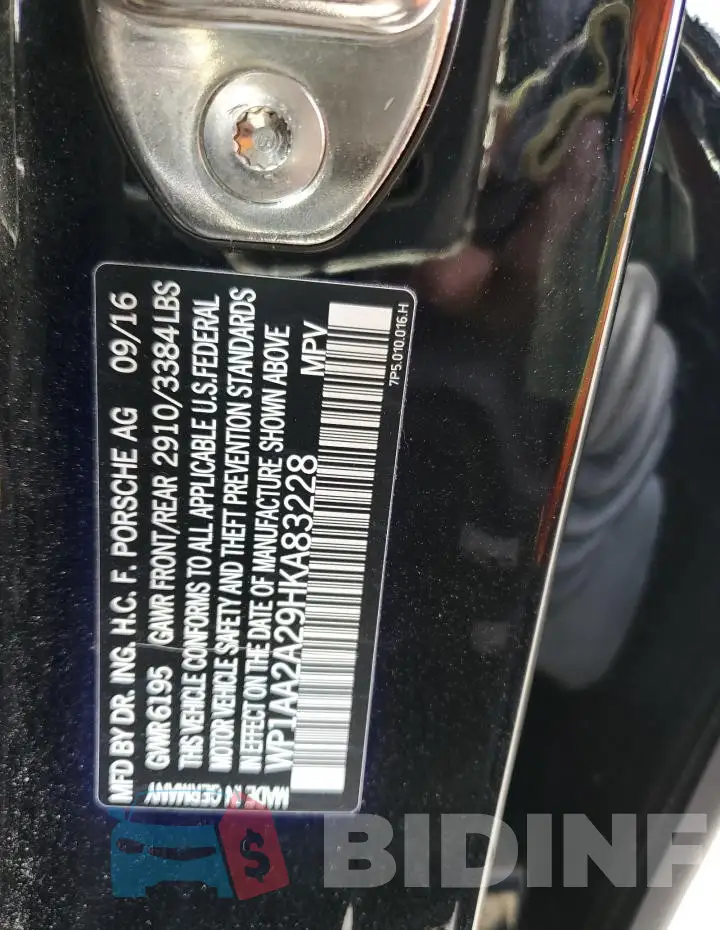 WP1AA2A29HKA83228 Photo# 13