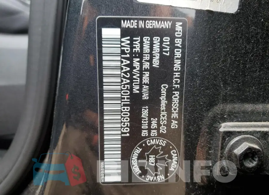 WP1AA2A50HLB09591 Photo# 12