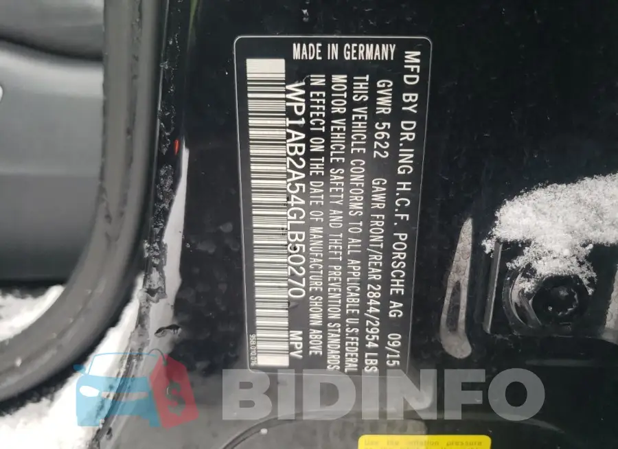 WP1AB2A54GLB50270 Photo# 13