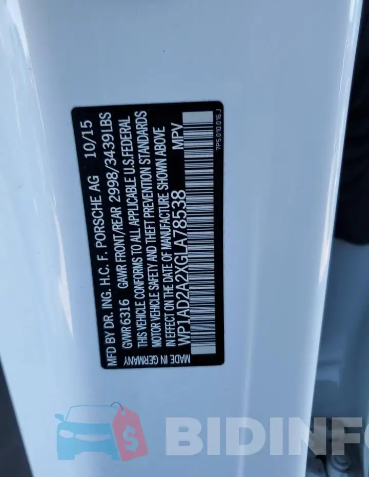 WP1AD2A2XGLA78538 Photo# 13