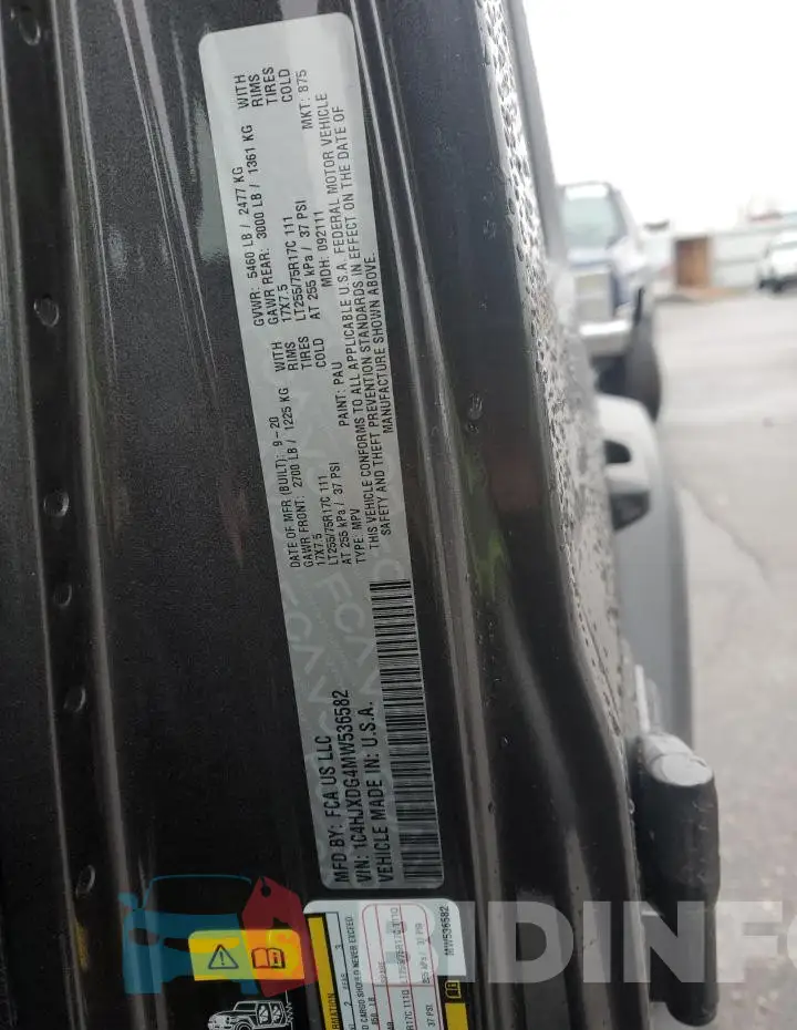 1C4HJXDG4MW536582 Photo# 13
