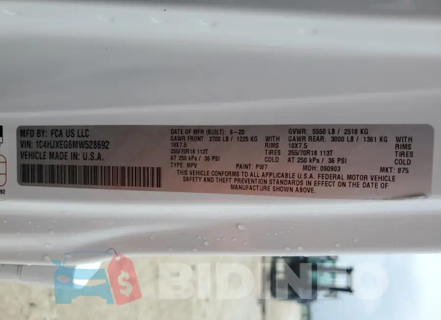 1C4HJXEG6MW528692 Photo# 13