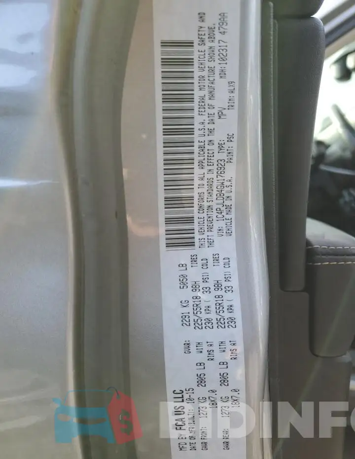 1C4PJLDB4GW176923 Photo# 13