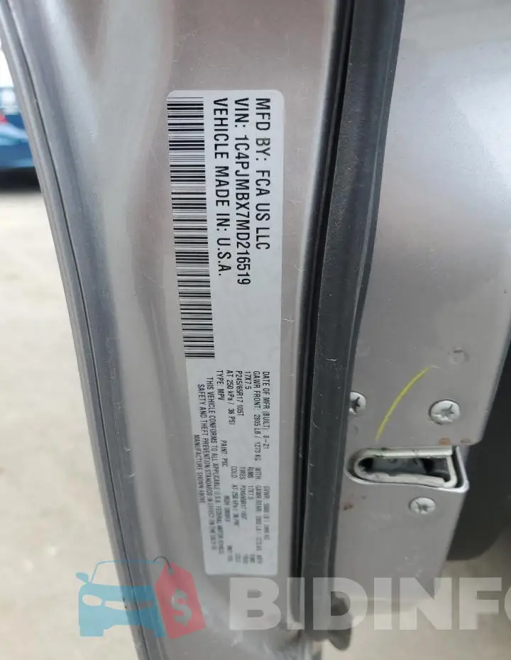 1C4PJMBX7MD216519 Photo# 14