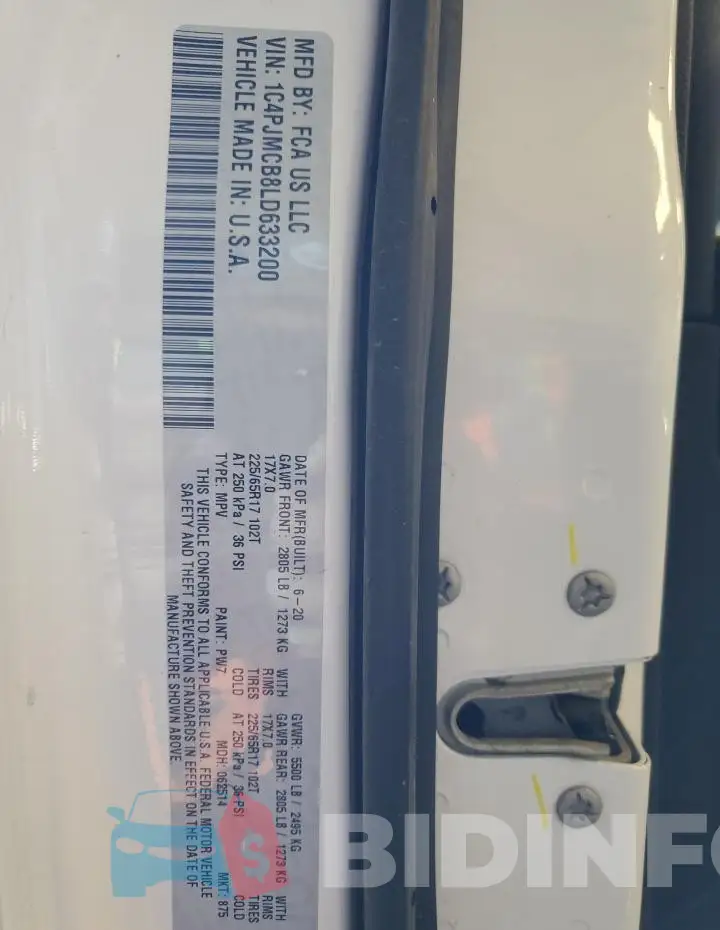 1C4PJMCB8LD633200 Photo# 13