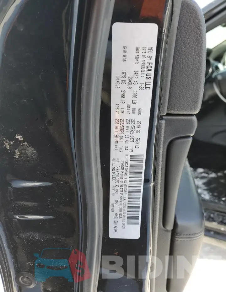 1C4RJFAG6LC273143 Photo# 12