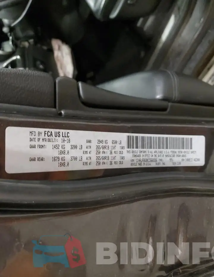1C4RJFBG9KC566936 Photo# 13