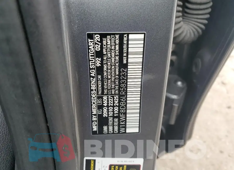 W1KWF8DB6LR583232 Photo# 13