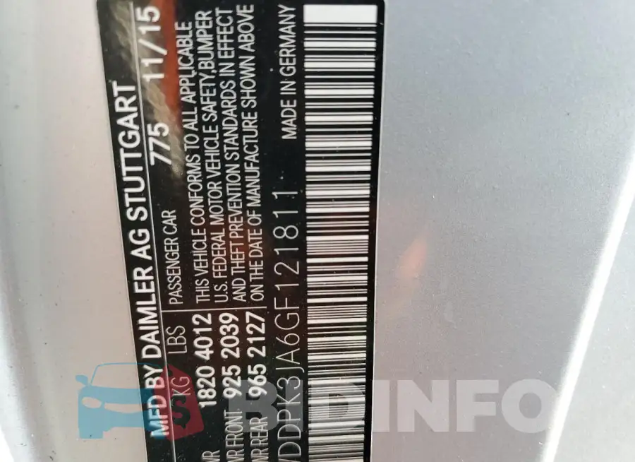 WDDPK3JA6GF121811 Photo# 12
